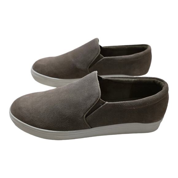 BLONDO Waterproof Beige Suede Slip On Grey Sneakers Women's Size 9 - Picture 2 of 10